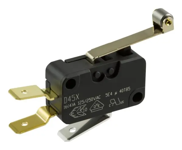 ZF D4 Series Long Roller Lever Microswitch SPDT 16A 250V