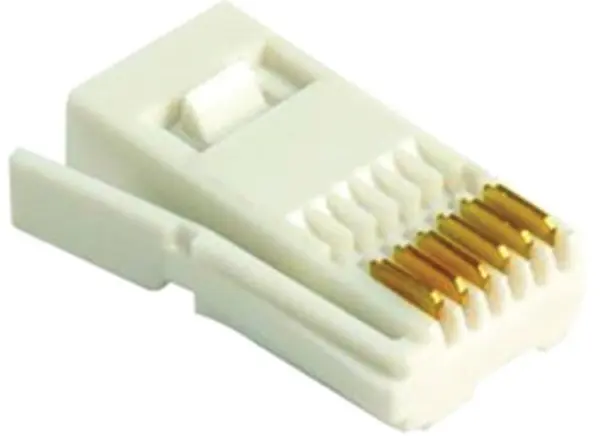 TUK Telephone Line Plug, 6 Way, 631A, Pack of 25