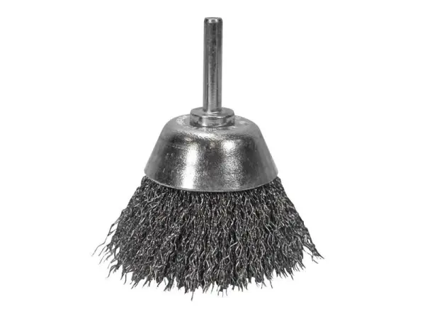 Faithfull Brosse métallique montée sur tige, 70mm x 25mm, acier inoxydable 0.3