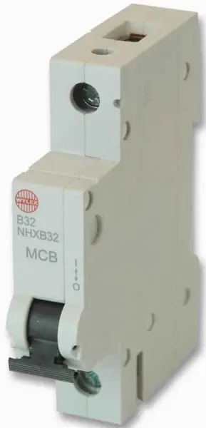 Wylex Interruptor Automático Monopolar Tipo B 32A, 6kA