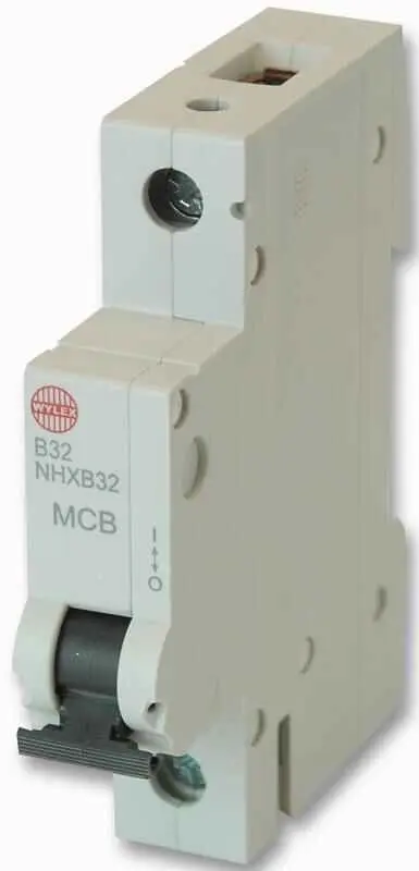 WYLEX - 32A Single Pole Type B MCB, 6kA