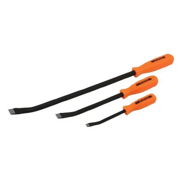 LASER Carbon Steel Pry Bar Set, 3 Piece