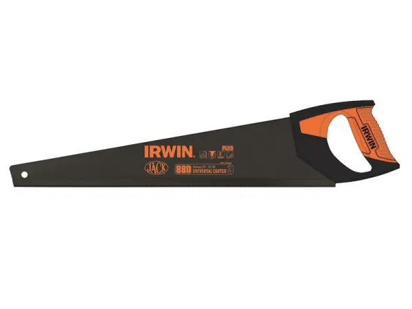 Scie à main universelle IRWIN Jack 880, 550 mm, 8 DPT, revêtement PTFE