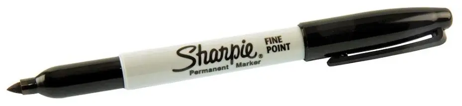 SHARPIE Permanentní popisovač, jemná špička, černý