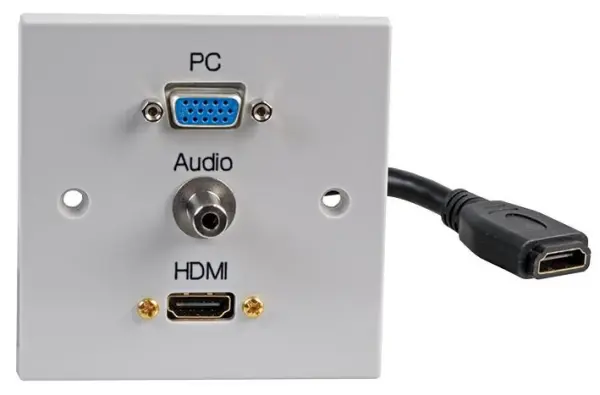 PRO SIGNAL לוח קיר AV עם VGA, HDMI ואודיו, 1-Gang