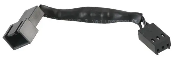 AKASA - Kabel Penurunan Kelajuan Kipas 3 Pin Lelaki ke Perempuan, 8cm 12v ke 9.