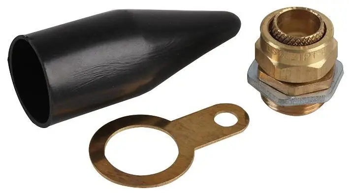 CONCORDIA M16 Brass Cable Gland Kit, 2-Pack