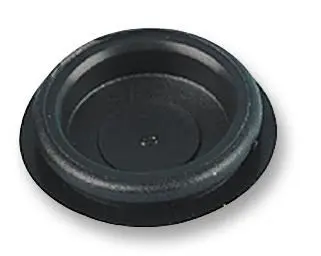 HiLo Plastic Blanking Grommet 25.4mm, Black PVC, Pack of 100
