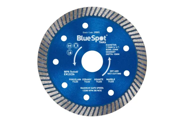 Blue Spot Tools 115mm超薄涡轮切割片