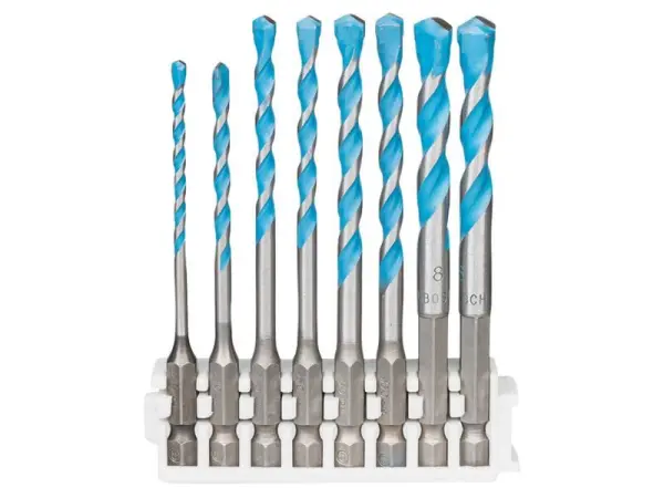 Bosch EXPERT HEX-9 Multi Construction Drill Bit Set, 8 Piece