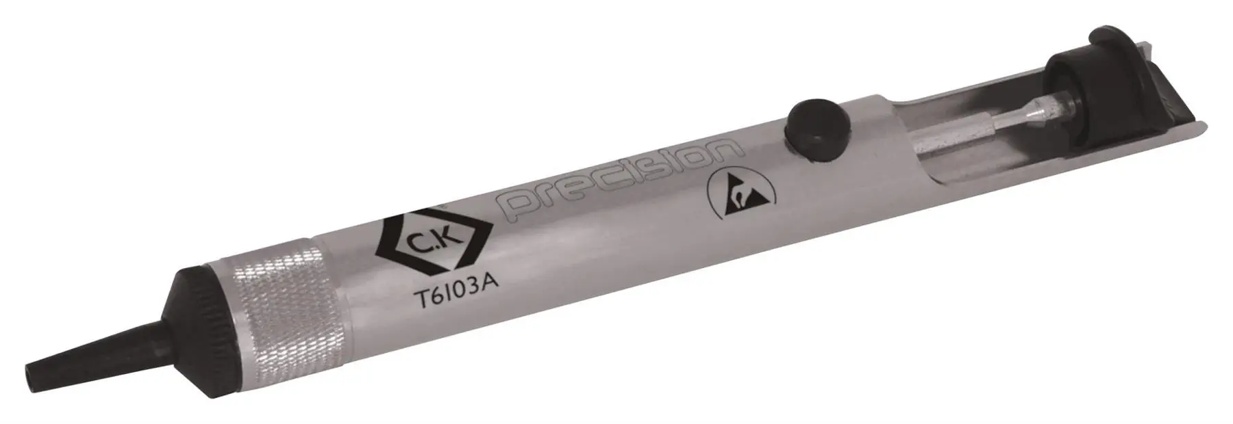 CK TOOLS משאבה להפרדת הלחמה מדויקת ESD, 7.7 סמ״ק, 195 מ״מ