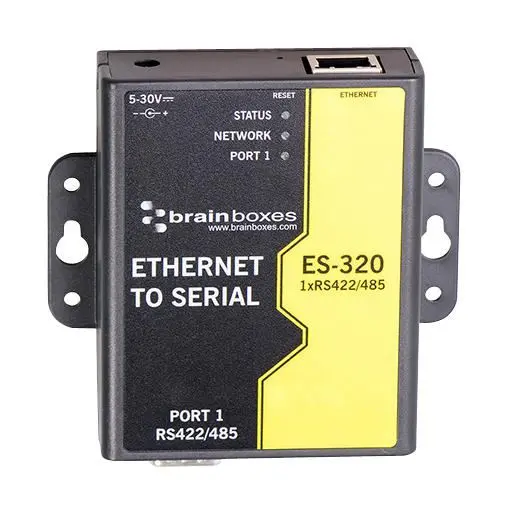 BRAINBOXES Servidor Dispositivo Ethernet a Serie RS422/485 de 1 Puerto