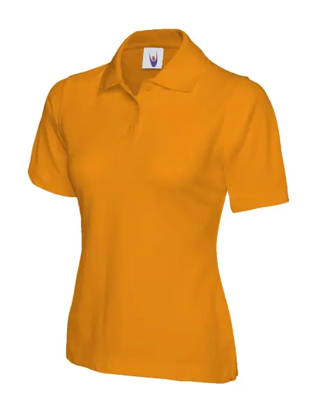 Uneek Women's Classic Polo Shirt - 50% Poly/Cotton - Orange - 2XL
