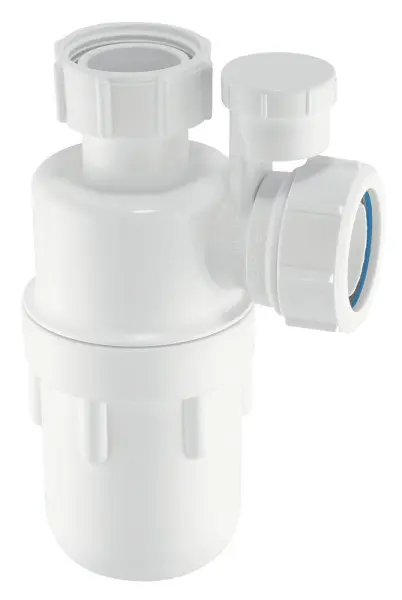 McAlpine Antisyphon Bottle Trap, White, 40 mm