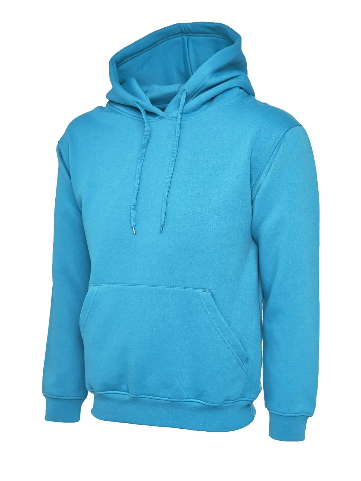 Uneek Classic Hooded Sweatshirt, 50% Polyester 50% Cotton, Sapphire Blue, 4XL