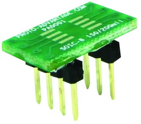 PROTO ADVANTAGE Adaptador SOIC8 para DIP8, Passo 1.27mm, 200mm
