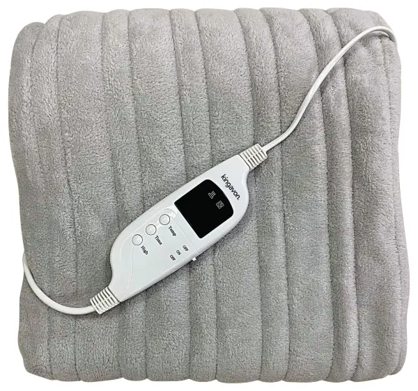KINGAVON Electric Heated Throw Grey 120x160cm 120W