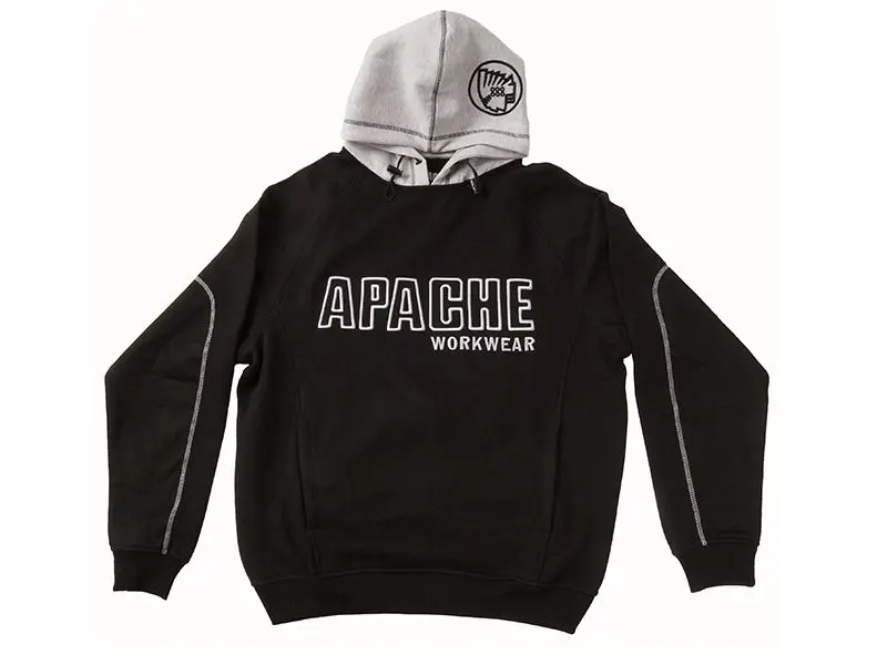 Sweat à capuche Apache Noir/Gris - Grand (41/43 po)