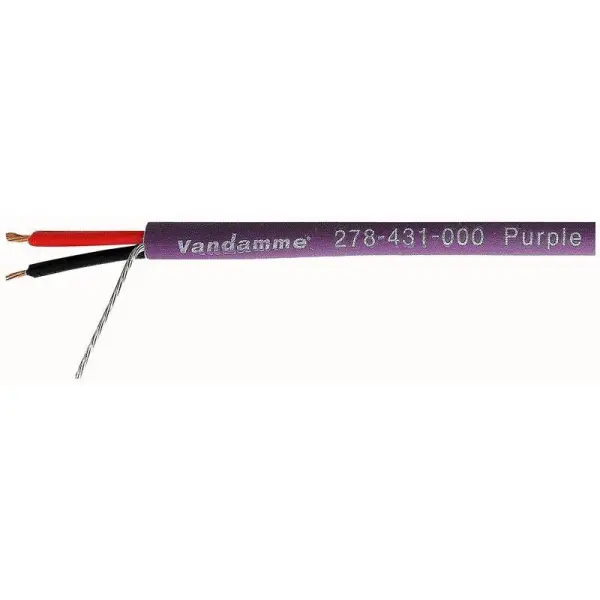 Van Damme Super Purple AES/EBU Digital Audio Cable LSZH 100m