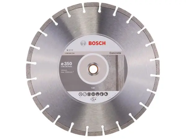 Bosch Diamond Concrete Cutting Disc, 350 x 25.4mm