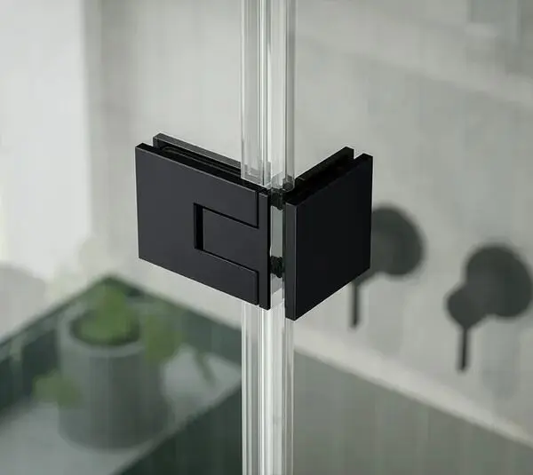 Bohle - Łącznik narożny Juna Glass-Glass 135° - Czarny mat