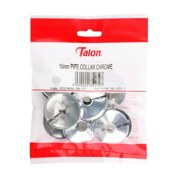 Timco - Collier pour tube en polypropylène - Chromé 10mm