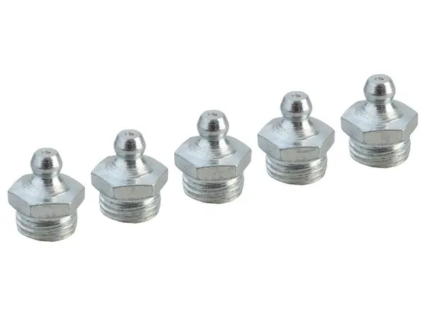 Faithfull Ευθείες Συνδέσεις Γράσας 1/4in BSP (Συσκευασία 5 τεμ.)