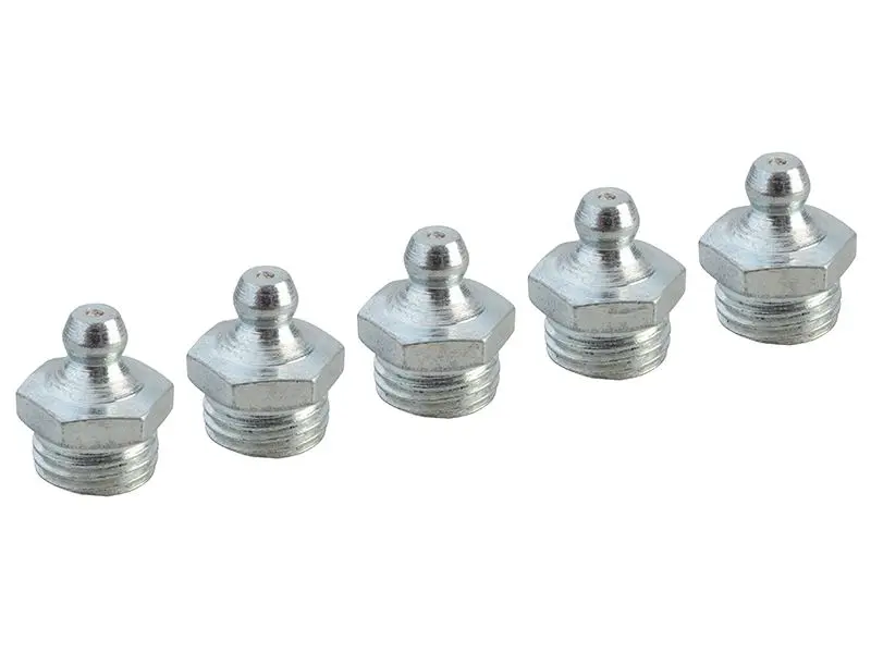 Faithfull ストレートグリスニップル 1/4インチ BSP (5個入り)