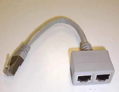 HiLo Pro Signal Economizador Cable Ethernet Cat5 STP RJ45 Macho a 2 Hembra