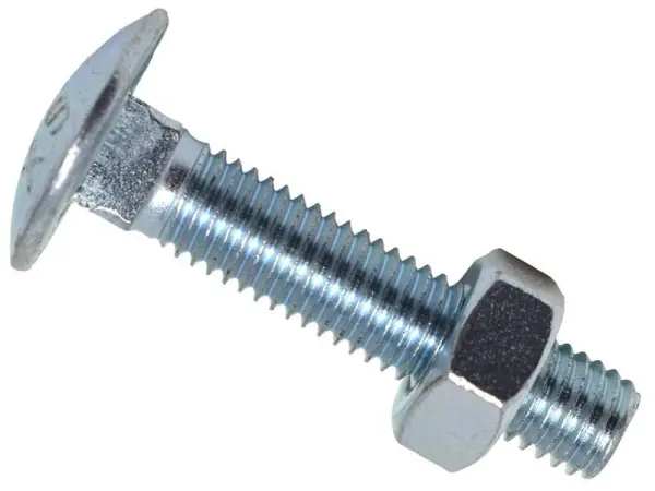 METALMATE® - METALMATE Cup Square Hex Bolt & Nut ZP Box - M10 x 50mm Box 25