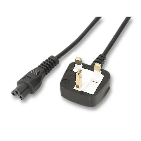 Volex UK Plug to IEC C5 Power Lead, 2.5A, 2m, Black