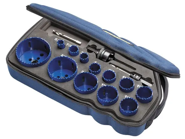 IRWIN Bi-Metal Holesaw Kit 1200G, 17-Piece Set with Case