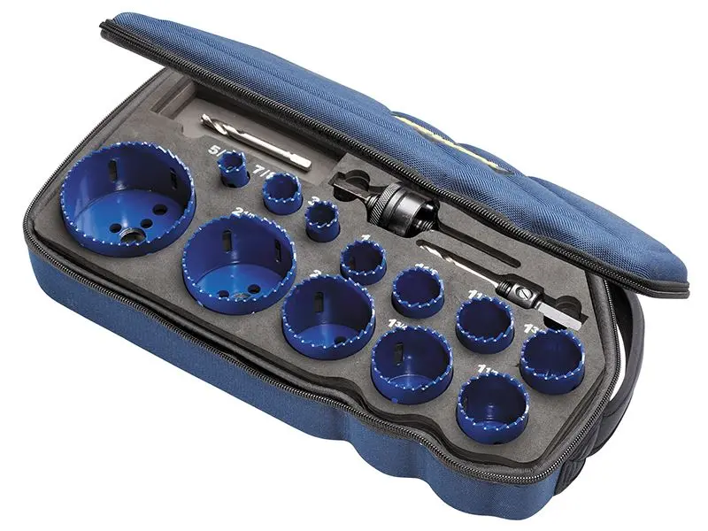 Kit de Brocas Bi-Metal IRWIN 1200G, Jogo de 17 Peças com Estojo