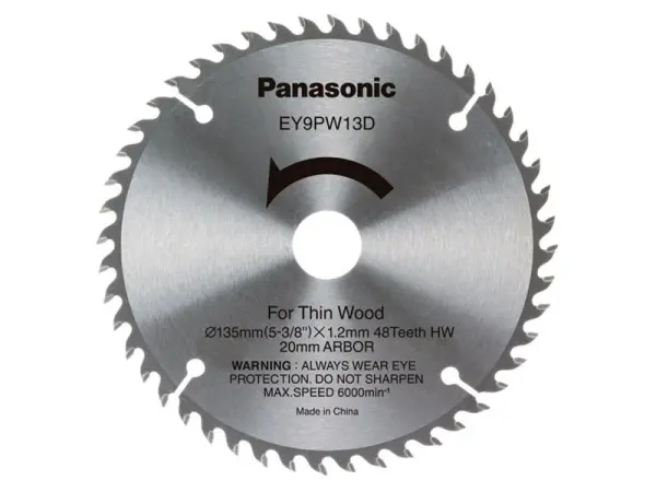 Panasonic Hoja de Sierra TCT para Madera 135x20mm, 48 Dientes