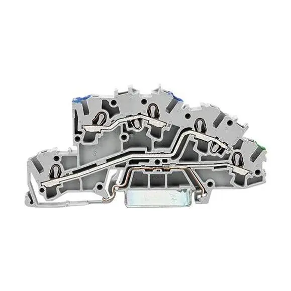 WAGO 5 Conductor Multi-Level Terminal Block 22-12AWG Grey