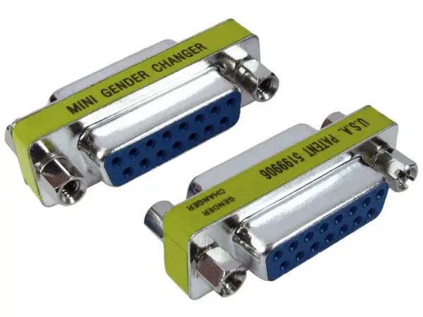 PRO SIGNAL Conector D15 Hembra a Hembra de Perfil Reducido