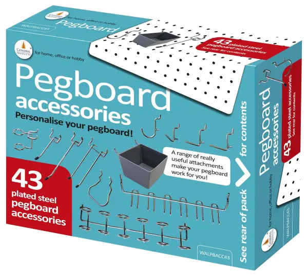 Cathedral 43 Piece Pegboard Accessory Pack