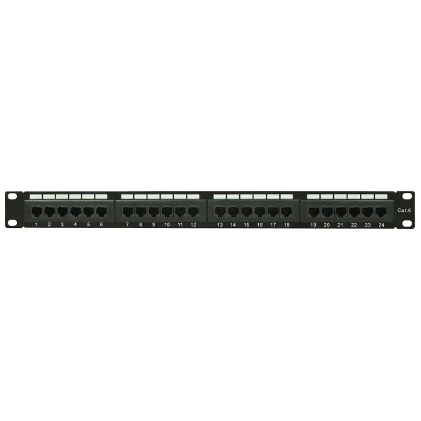 ADASTRA 24-Port Cat6 Rackmount IDC Patch Panel, 19-inch 1U