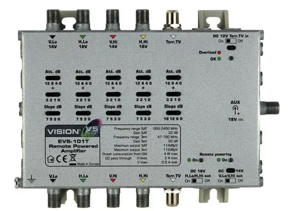 Amplificateur de ligne/alimentation à distance VISION EV5-101T