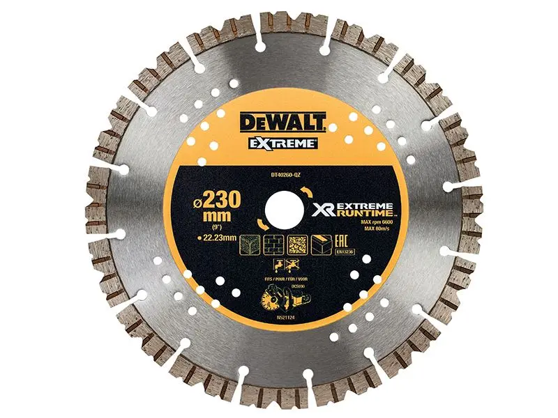 DEWALT Extreme Diamond Cutting Blade 230 x 22.23mm
