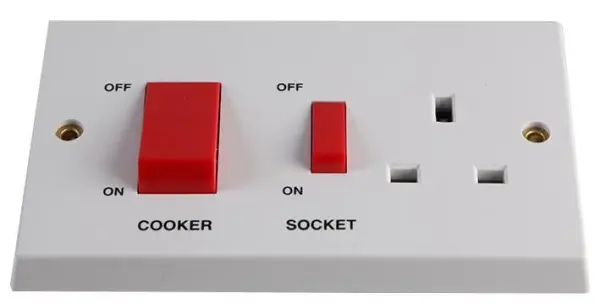 Volex Accessories - Διακόπτης Ελέγχου Κουζίνας 45A με Πρίζα