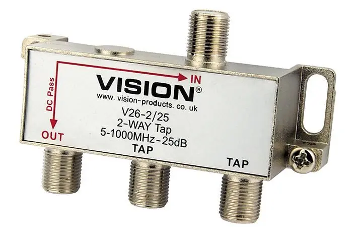 VISION 兩路25dB有線電視分配器 V26-2/25