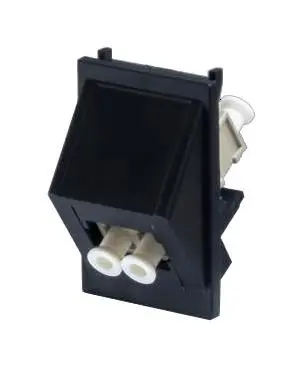 TUK Módulo de Fibra Multimodo LC 25x38 6C Angulado, Negro