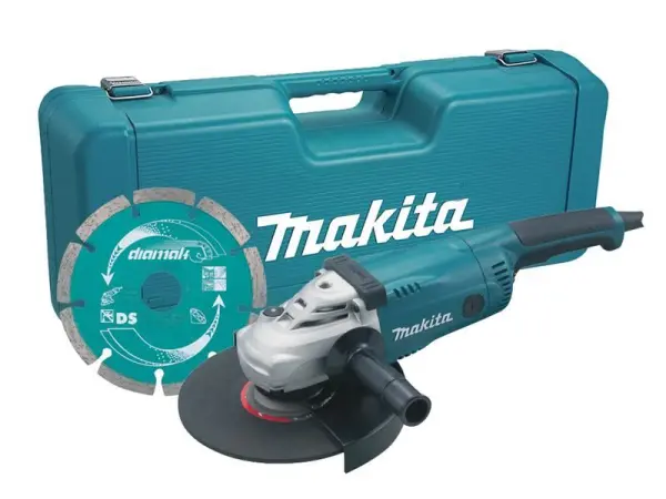 Makita GA9020KD Úhlová bruska 230mm s pouzdrem a diamantovým kotoučem, 2000W