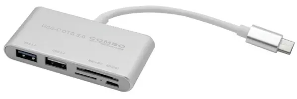 DYNAMODE 2ポート USB-C ハブ カードリーダー付き