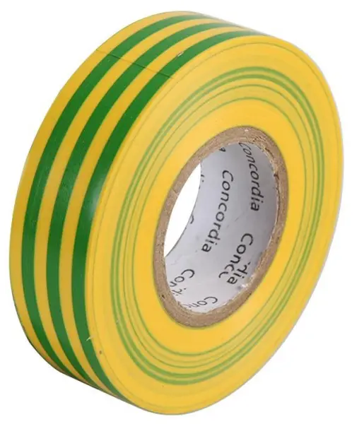PVC Insulation Tape 19mm x 20m Green / Yellow