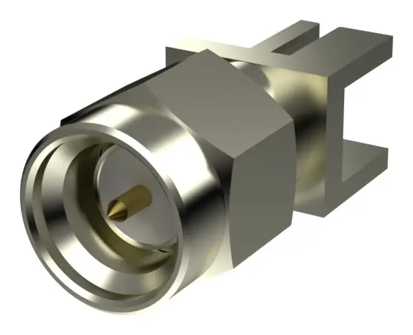 TAOGLAS PCB Edge Mount SMA Male Straight Connector - Nickel 0.94mm