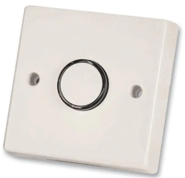 Interrupteur temporisé ETERNA, 12 sec à 12 min, IP20, Blanc ABS