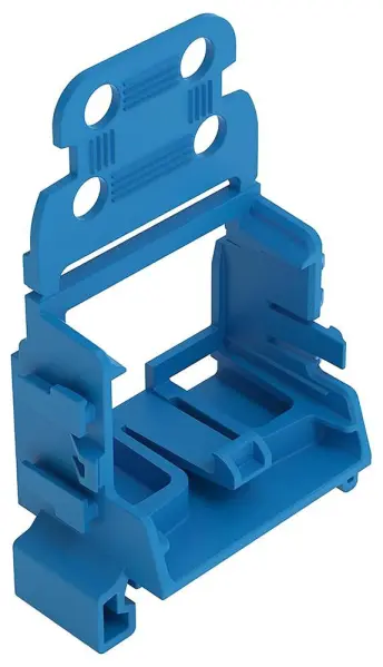 WAGO 10 Way Mounting Carrier for 221 Series DIN Rail - Blue