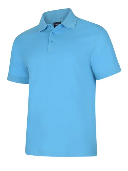 Polo décontracté unisexe Uneek Deluxe - 50% polyester, 50% coton - Bleu ciel - 
